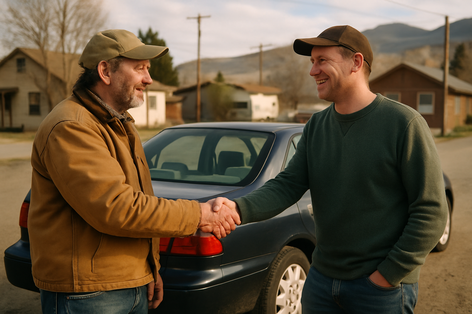 Vehicle donation moment in Wyoming
